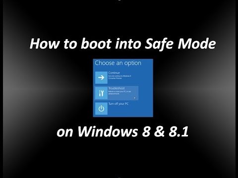 Windows 8 and 10 safe mode