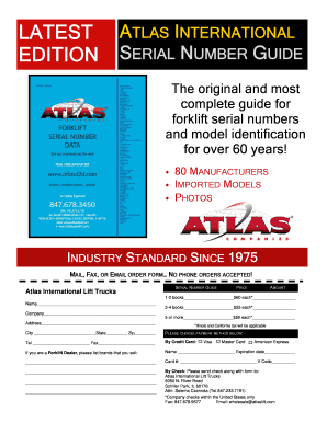 Atlas forklift serial number guide manual